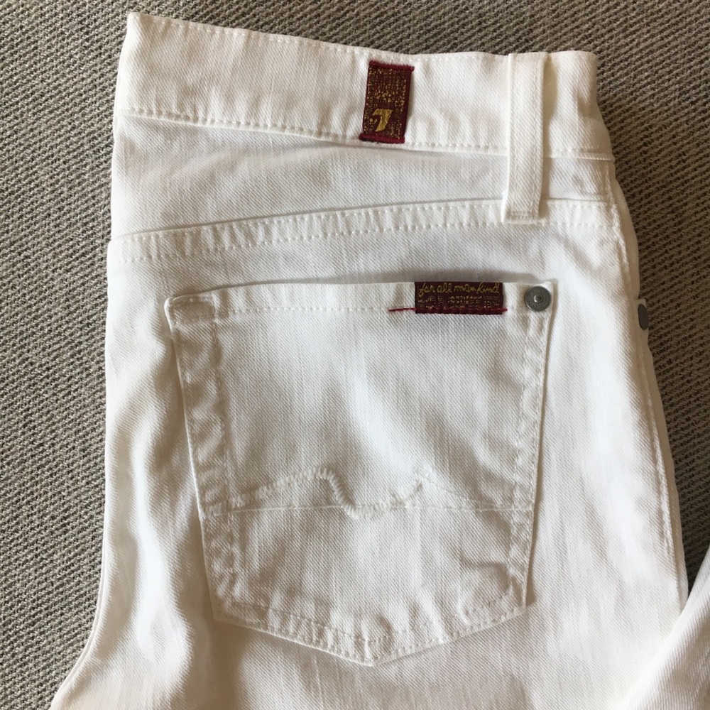 7 for all mankind | white skinny jeans